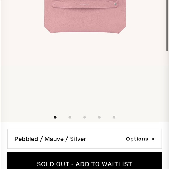 🚨 HOST PICK 🆕 Senreve Bracelet Pouch - Pebbled Pink Mauve w/Silver Hardware